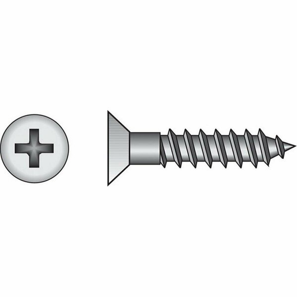 Homecare Products 40078 No. 14 x 1.25 in. Steel Wood Screws HO715277